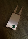 Copper Golf Divot Tool with Four Leaf Clover