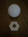 Stainless Steel Hex Golf Ball Marker