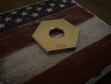 Brass Hex Golf Ball Marker